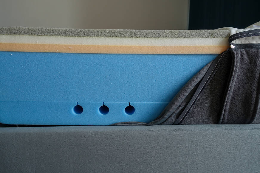 composition of emma luxe cooling mattress